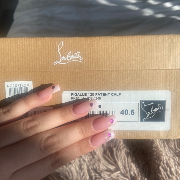 Louboutin Pigalle 120 Nude Pumps - Picture 5 of 5